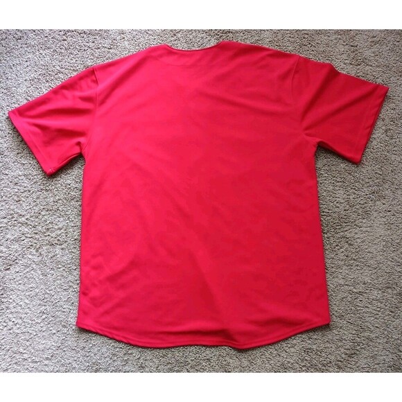 Philadelphia Phillies Baseball Jersey Men's 2XL Red Short Sleeve - Picture 6 of 8